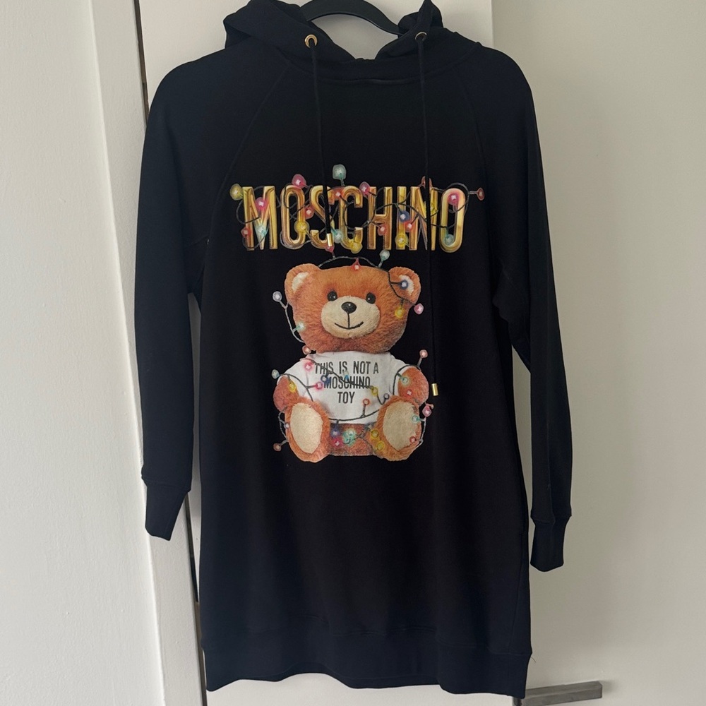 Moschino Black Teddy Bear Hoodie